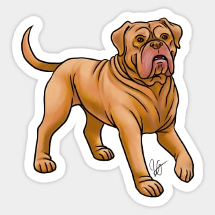 Dog - Dogue de Bordeaux - Red Sticker